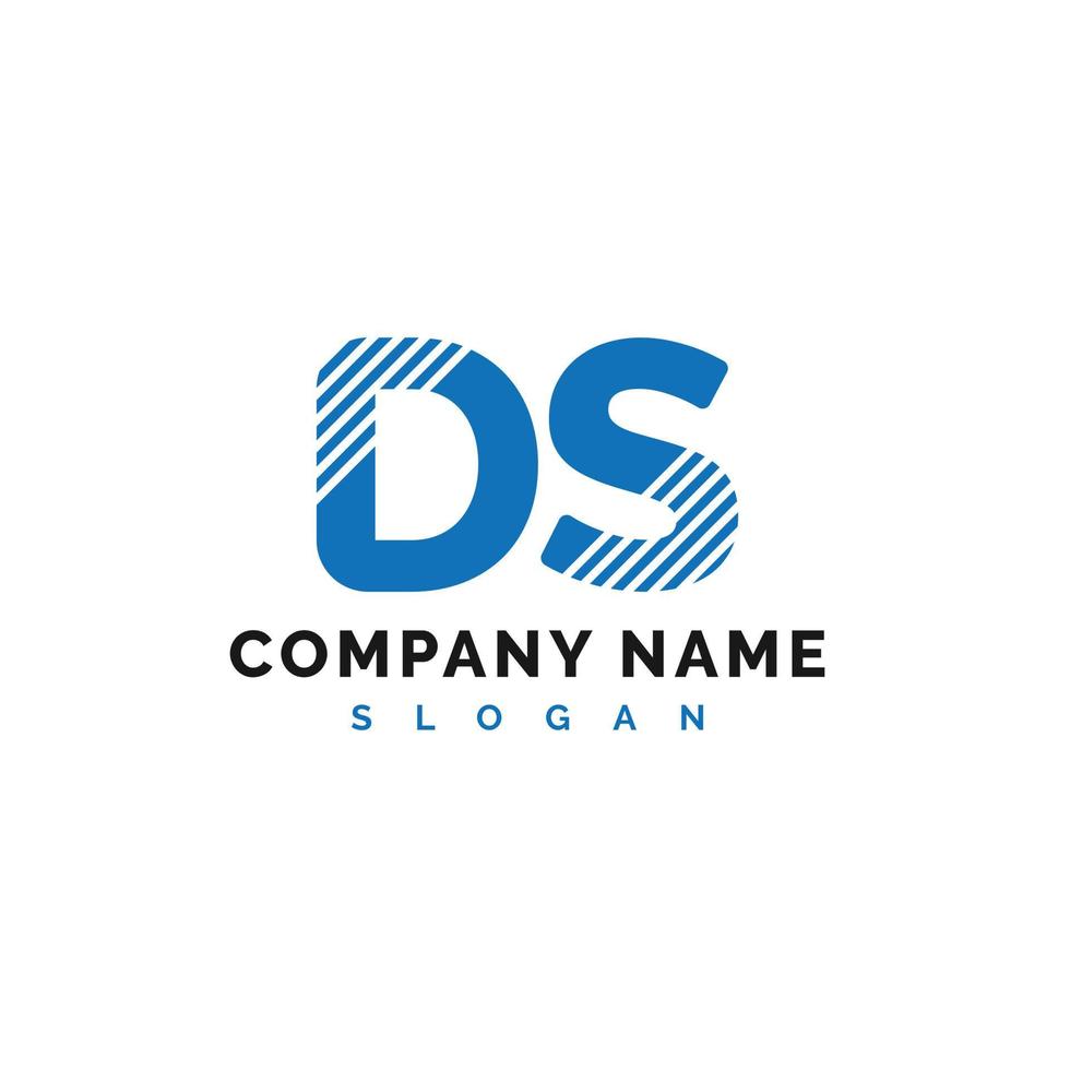 ds-Brief-Logo-Design. ds-Brief-Logo-Vektorillustration - Vektor