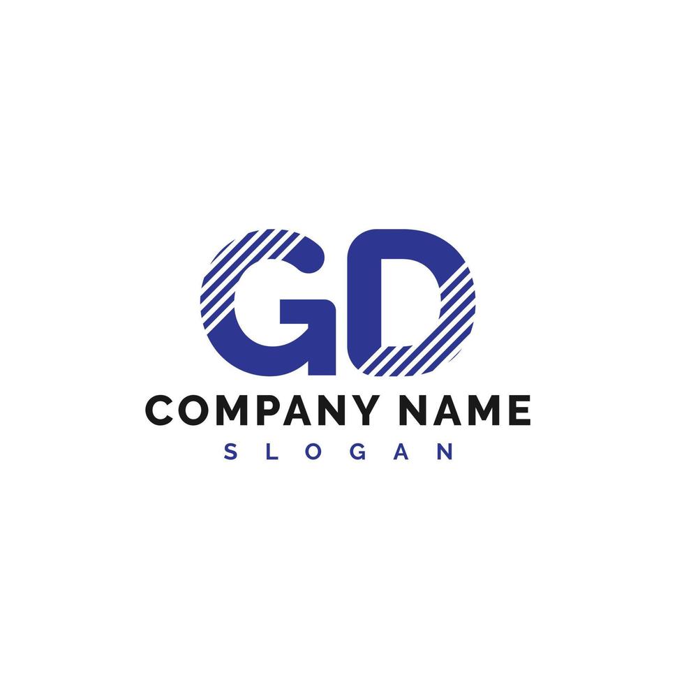 gd-Buchstaben-Logo-Design. gd-Buchstabe-Logo-Vektor-Illustration - Vektor