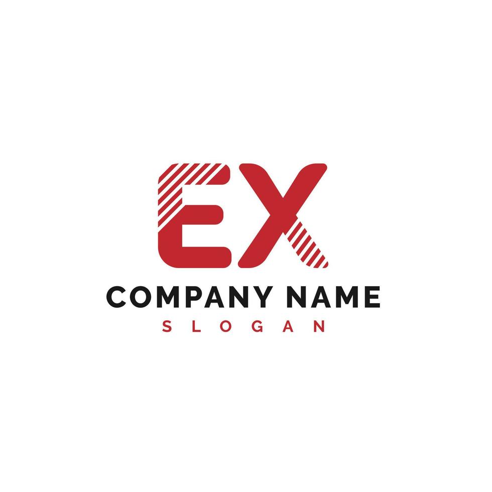 Ex-Brief-Logo-Design. ex-Brief-Logo-Vektor-Illustration - Vektor