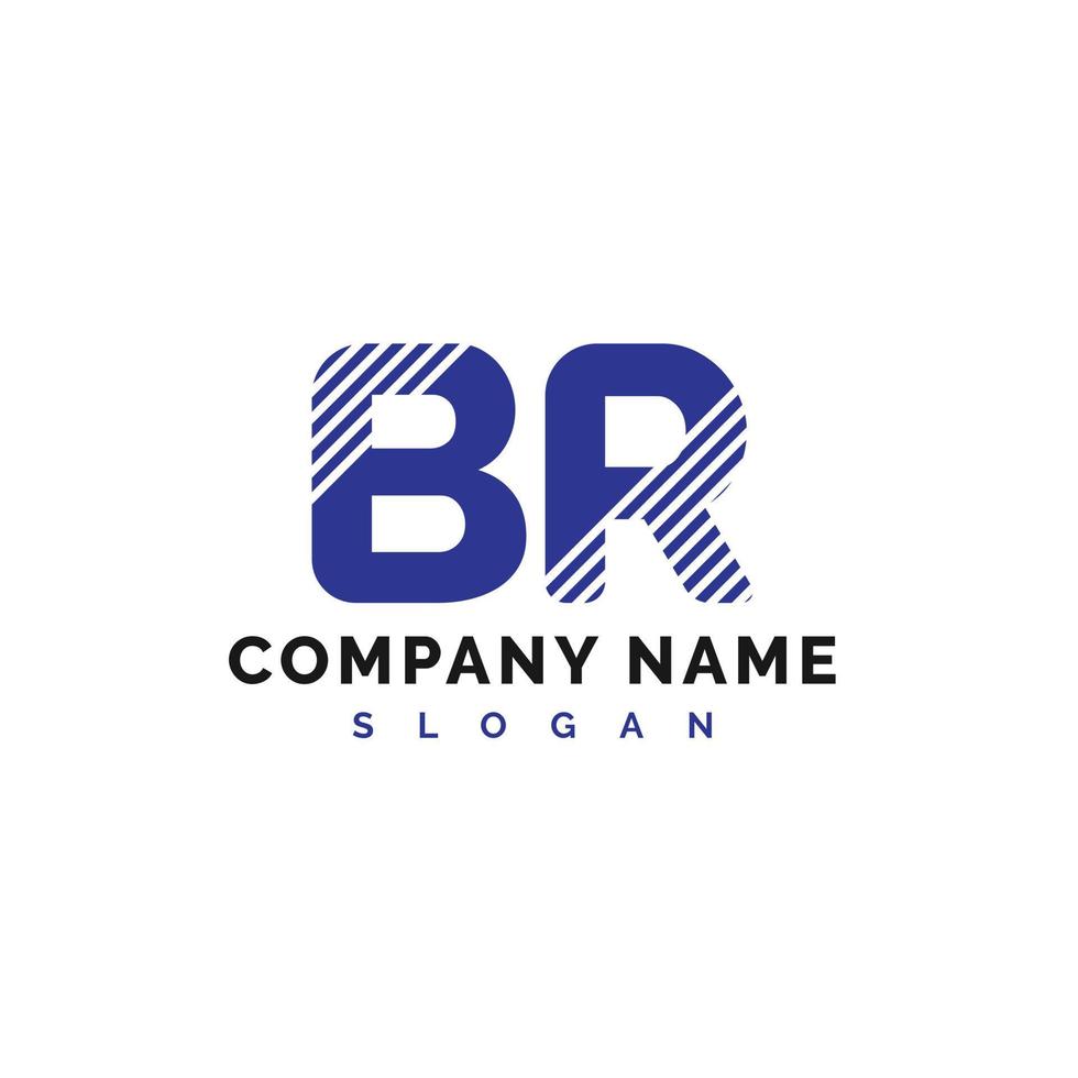 br-Logo-Design. br Brief Logo Symbol Vektor Illustration - Vektor