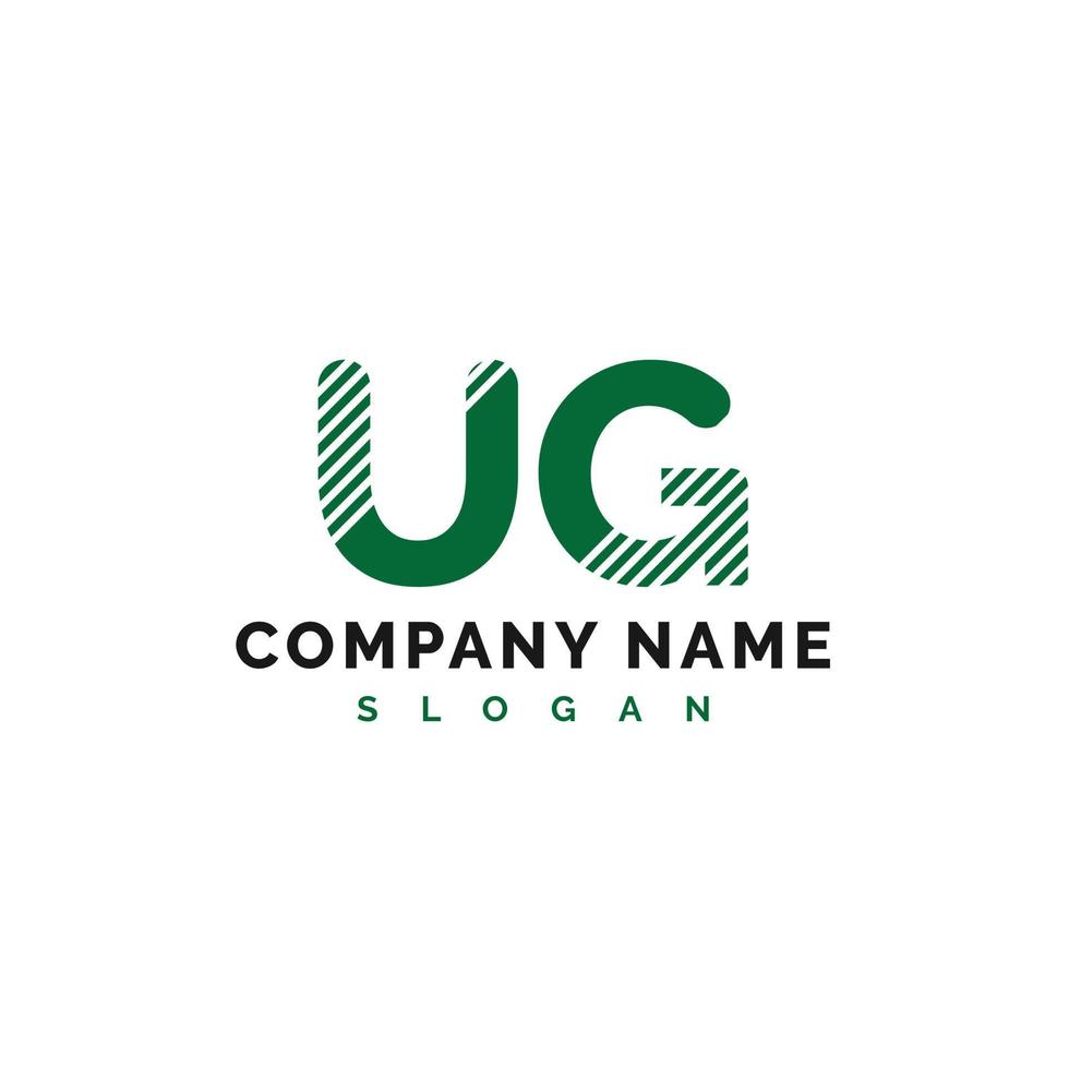 ug-Buchstaben-Logo-Design. ug-Buchstabe-Logo-Vektor-Illustration - Vektor