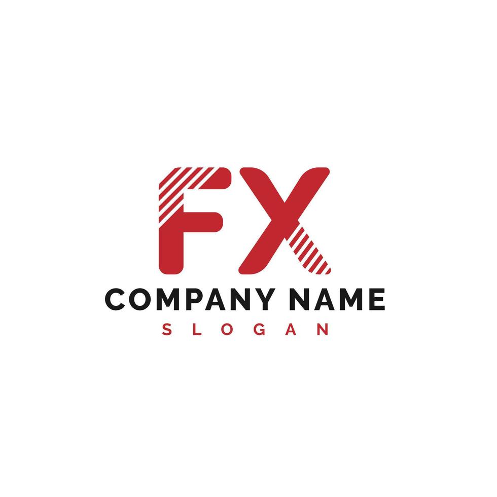 fx-Brief-Logo-Design. fx-Brief-Logo-Vektor-Illustration - Vektor