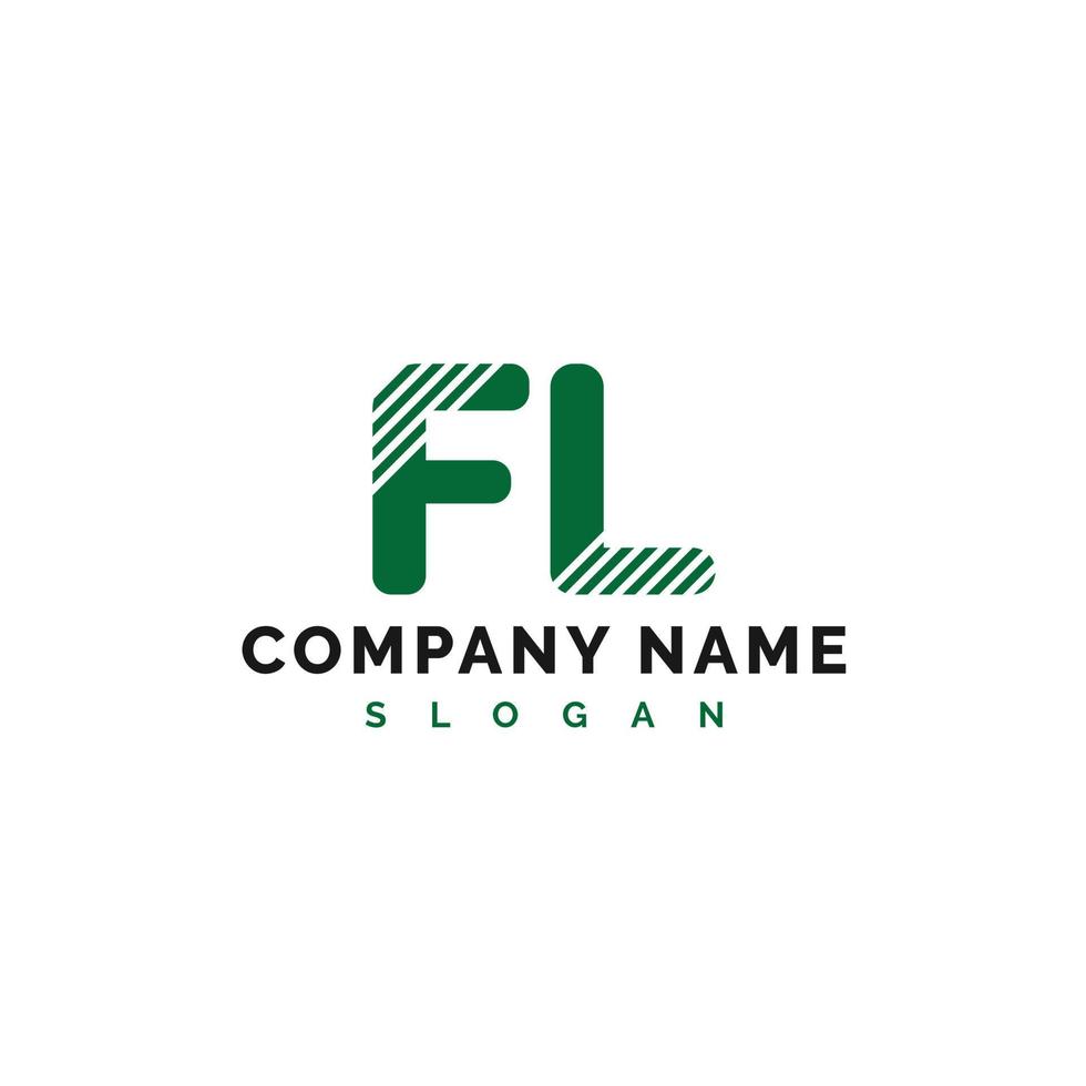 f-Buchstaben-Logo-Design. fl-Buchstaben-Logo-Vektor-Illustration - Vektor