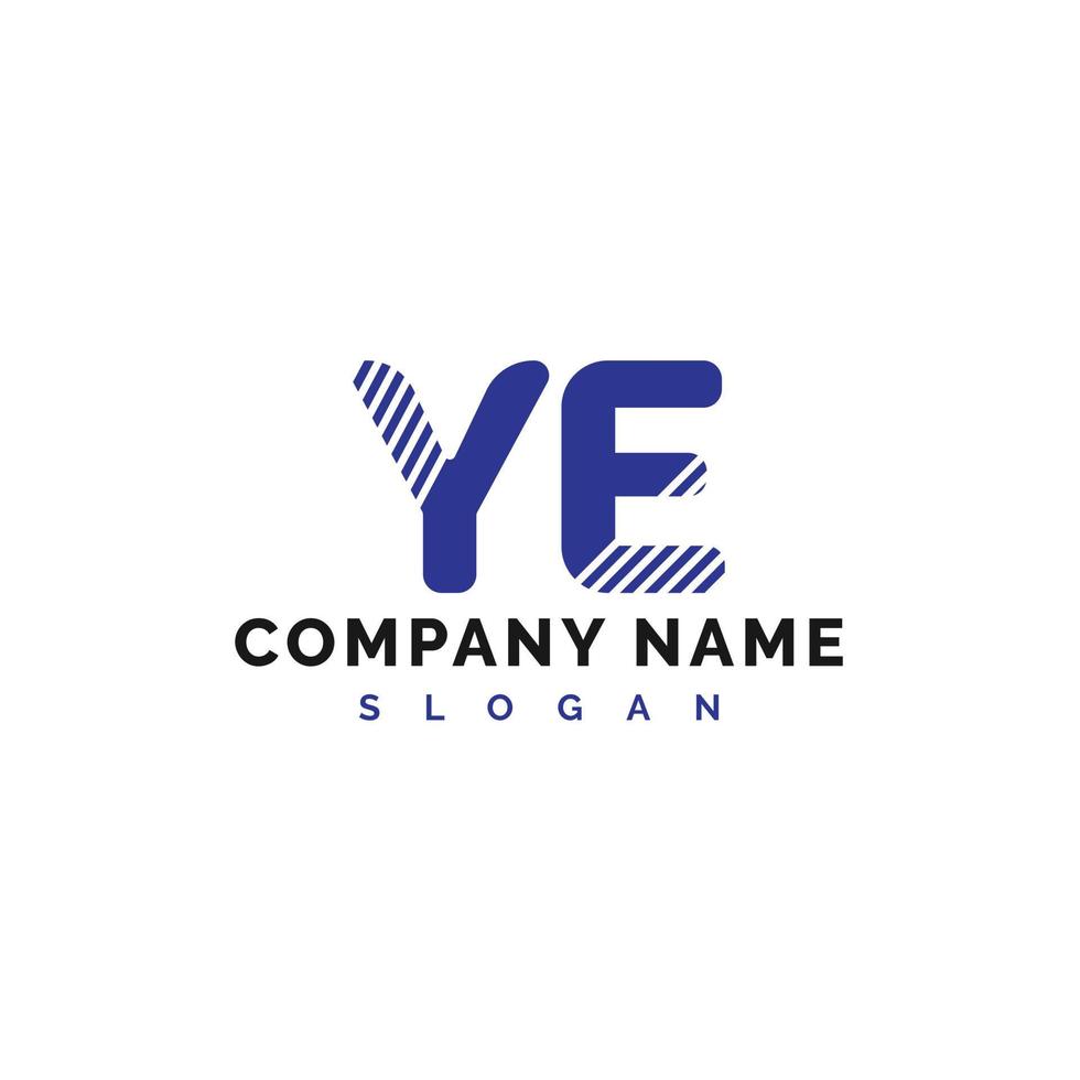 Ihr Brief-Logo-Design. YE-Brief-Logo-Vektor-Illustration - Vektor