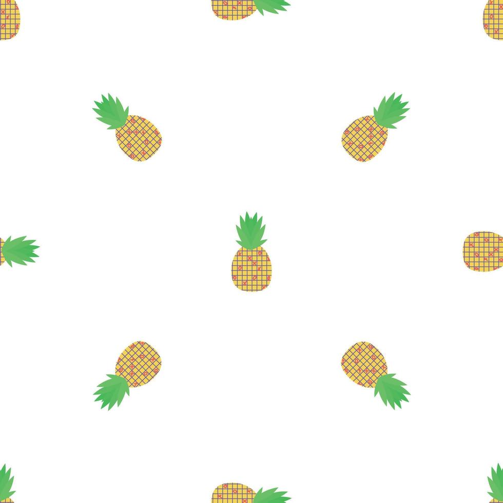 Papier-Ananas-Muster nahtloser Vektor