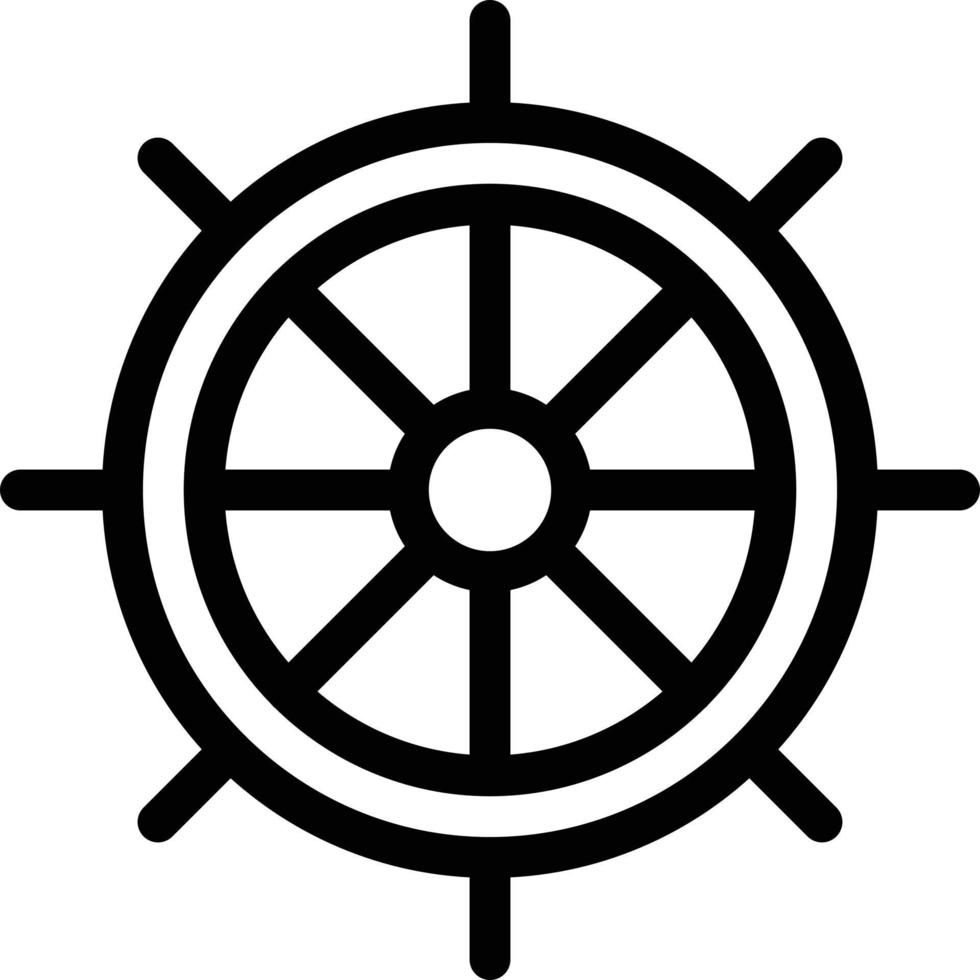 Bootsrad-Vektorillustration auf einem Hintergrund. Premium-Qualitätssymbole. Vektorsymbole für Konzept und Grafikdesign. vektor