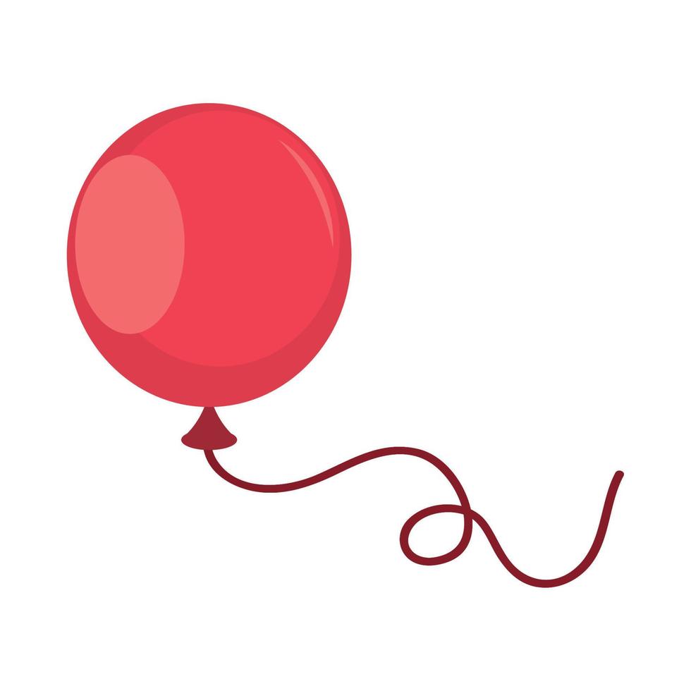 rotes Ballonsymbol vektor