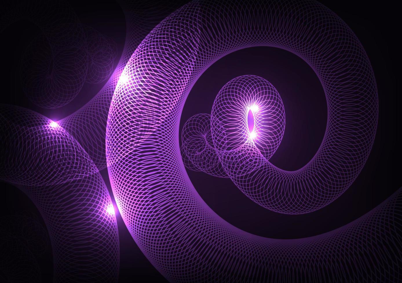 abstrakt dynamisk lila rörelse snurra ljus bakgrund vektor