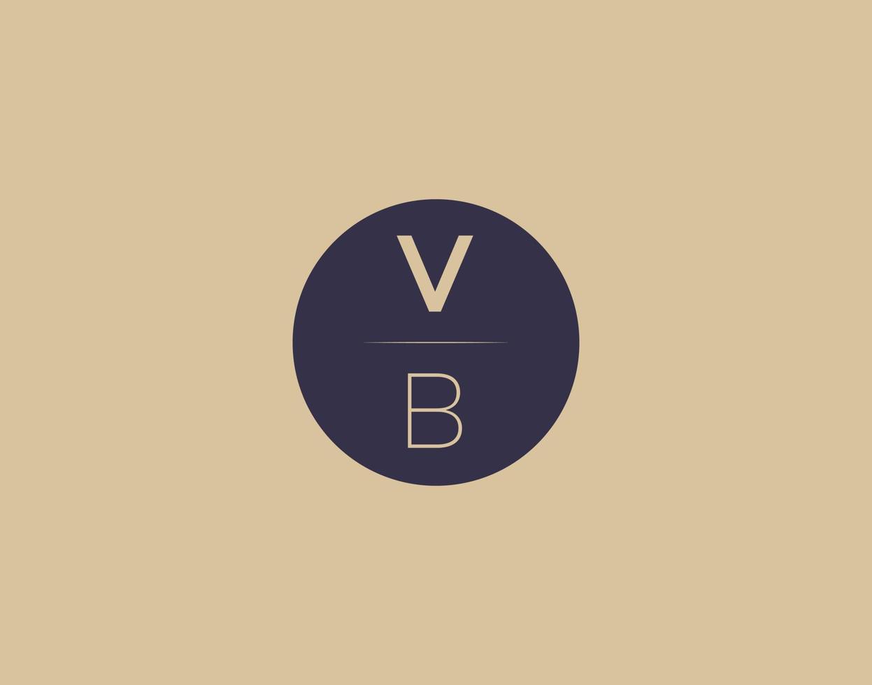 vb brev modern elegant logotyp design vektor bilder