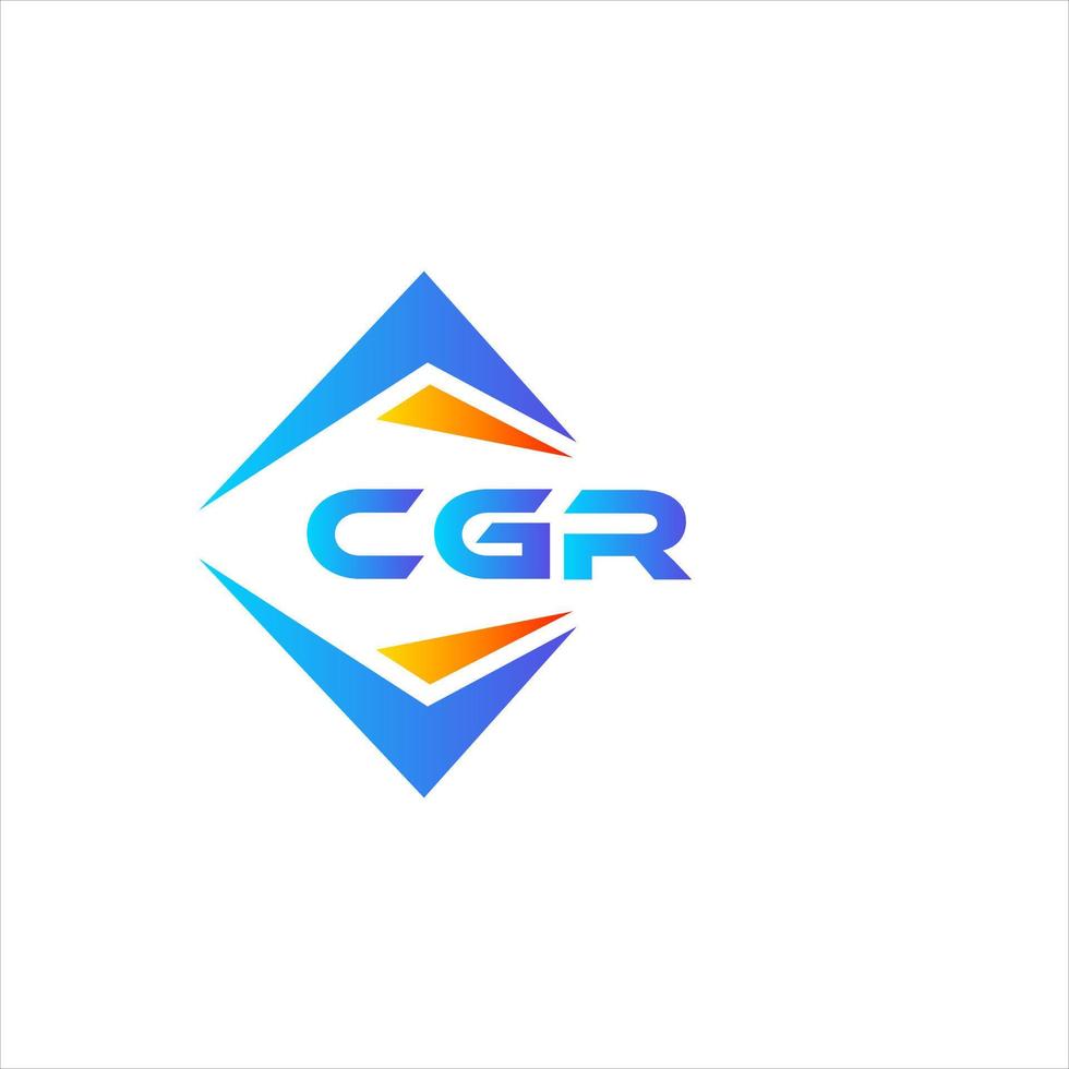 cgr abstrakt teknologi logotyp design på vit bakgrund. cgr kreativ initialer brev logotyp begrepp. vektor