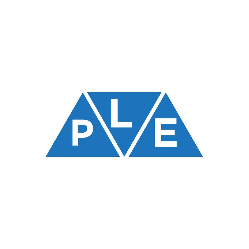 lpe abstraktes Anfangslogodesign auf weißem Hintergrund. lpe kreatives Initialen-Buchstaben-Logo-Konzept. vektor