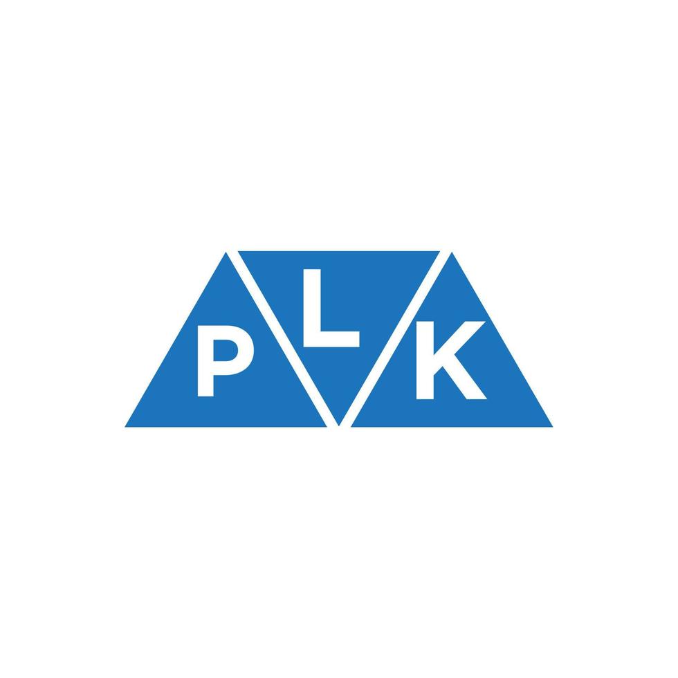 lpk abstraktes Anfangslogodesign auf weißem Hintergrund. lpk kreative Initialen schreiben Logo-Konzept. vektor