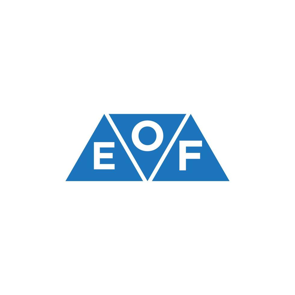 oef abstrakt första logotyp design på vit bakgrund. oef kreativ initialer brev logotyp begrepp. vektor