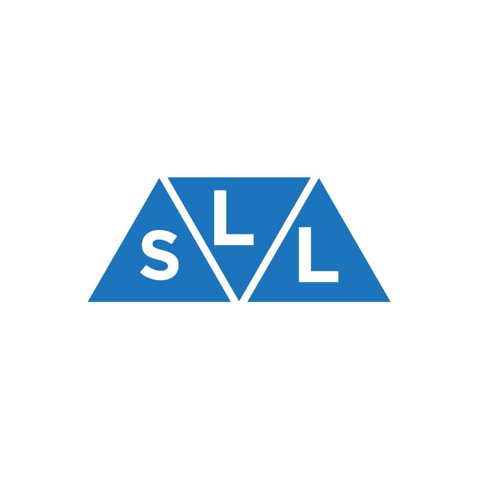lsl abstraktes Anfangslogodesign auf weißem Hintergrund. lsl kreative Initialen schreiben Logo-Konzept. vektor