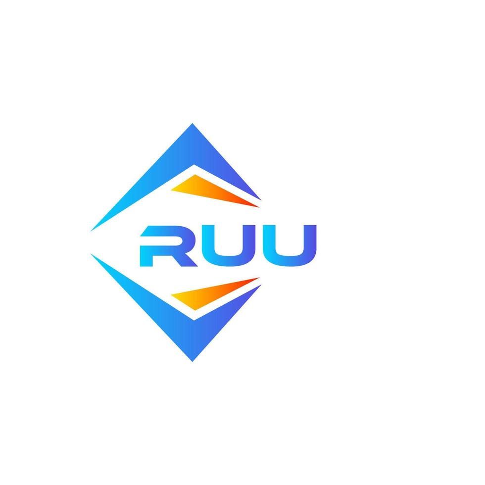 Ruu abstraktes Technologie-Logo-Design auf weißem Hintergrund. ruu kreative Initialen schreiben Logo-Konzept. vektor