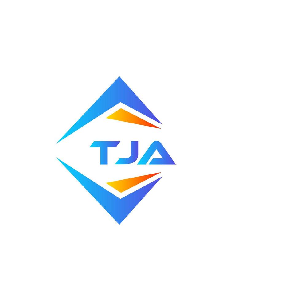 Tja abstraktes Technologie-Logo-Design auf weißem Hintergrund. tja kreatives Initialen-Buchstaben-Logo-Konzept. vektor