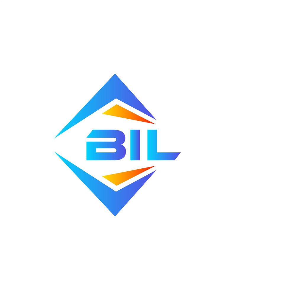 bil abstraktes Technologie-Logo-Design auf weißem Hintergrund. bil kreative Initialen schreiben Logo-Konzept. vektor