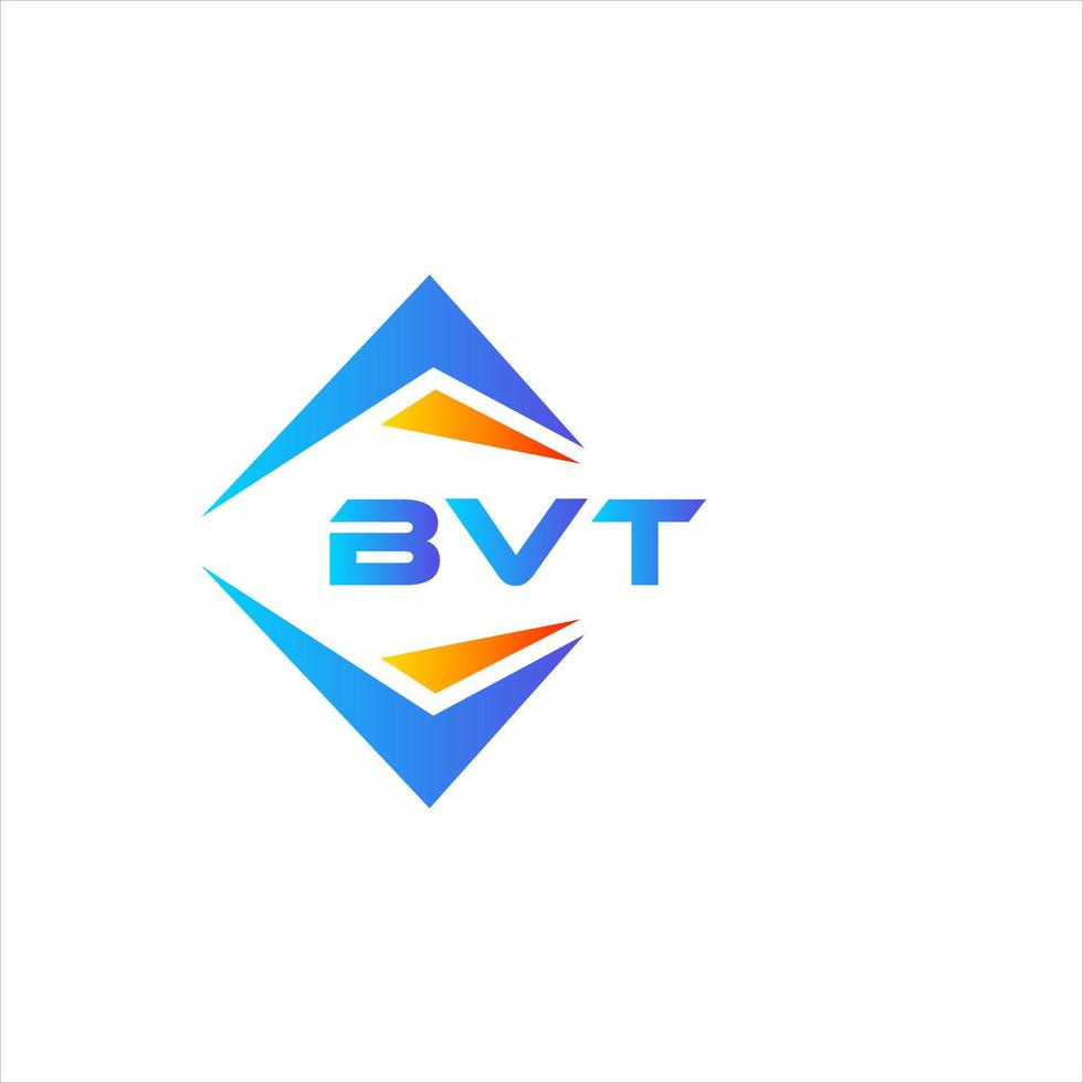 bvt abstraktes Technologie-Logo-Design auf weißem Hintergrund. bvt kreative Initialen schreiben Logo-Konzept. vektor