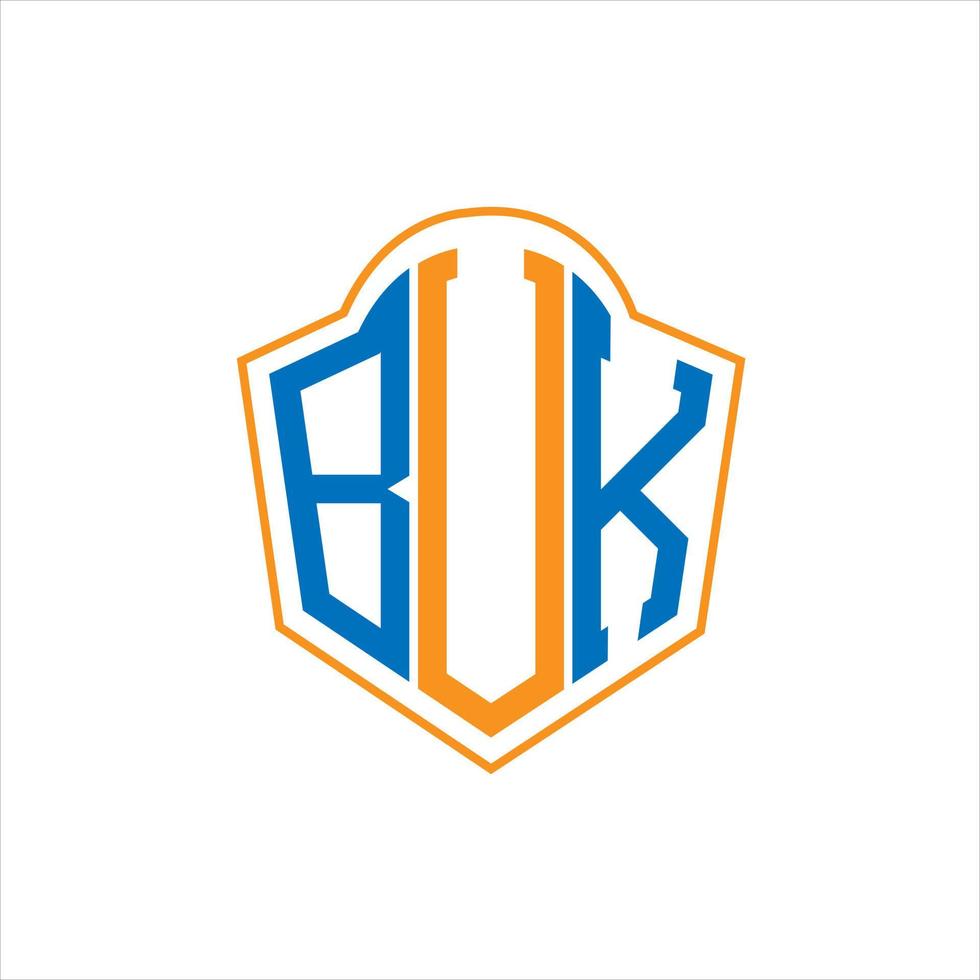 buk abstrakt monogram skydda logotyp design på vit bakgrund. buk kreativ initialer brev logotyp. vektor