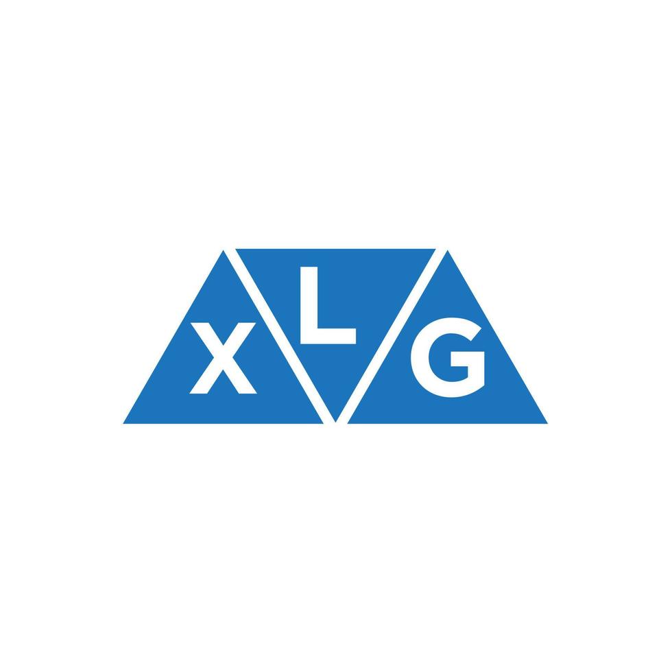 lxg abstraktes Anfangslogodesign auf weißem Hintergrund. lxg kreative Initialen schreiben Logo-Konzept. vektor