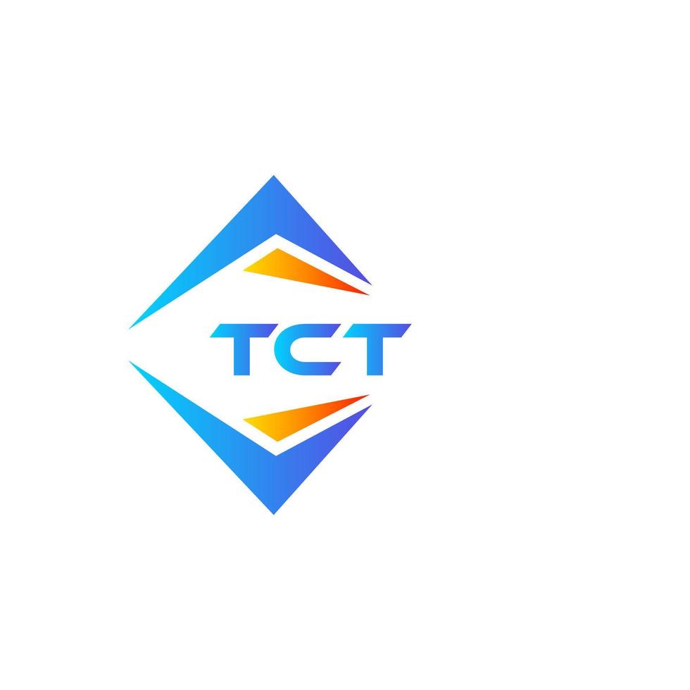 tct abstraktes Technologie-Logo-Design auf weißem Hintergrund. tct kreative Initialen schreiben Logo-Konzept. vektor