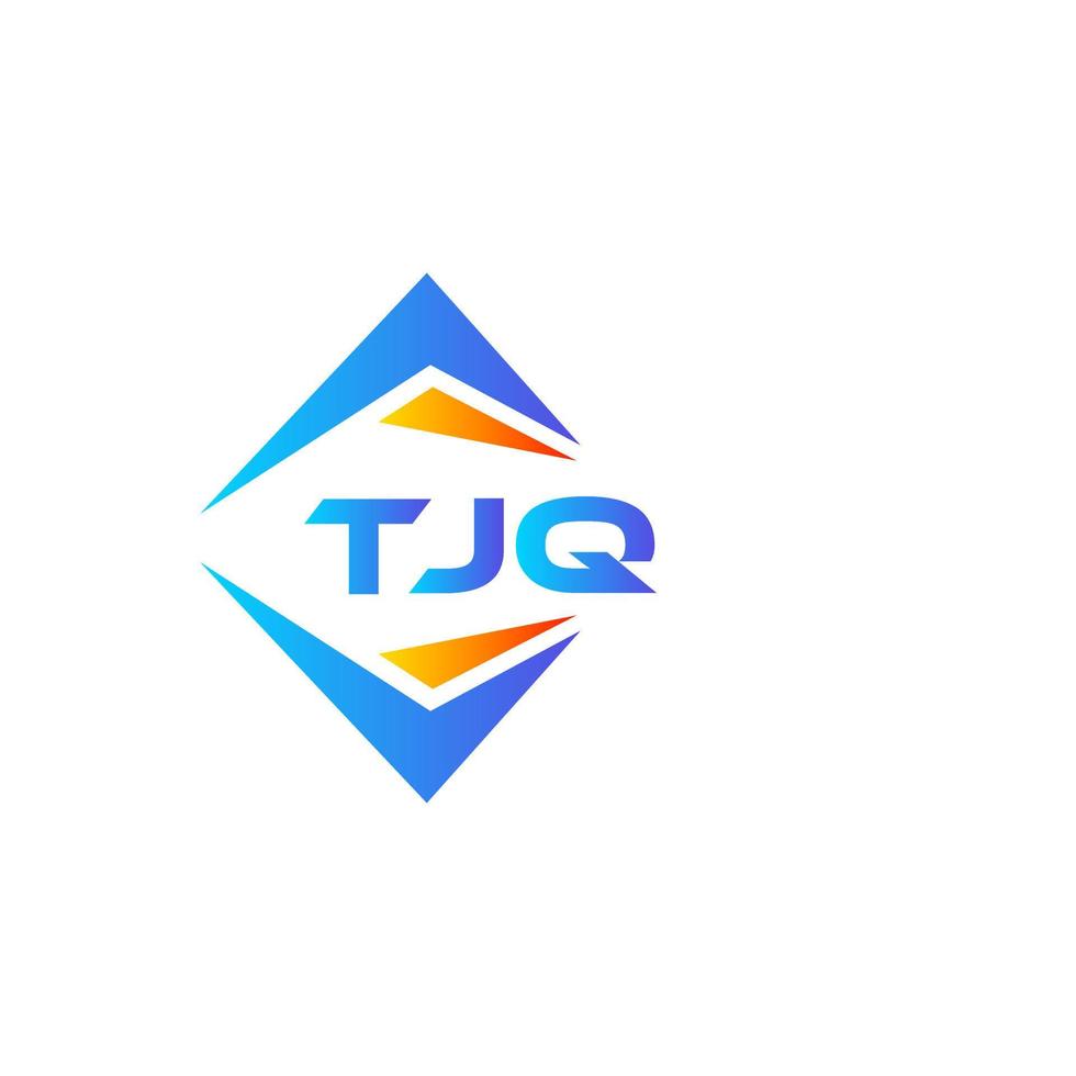 tjq abstrakt teknologi logotyp design på vit bakgrund. tjq kreativ initialer brev logotyp begrepp. vektor