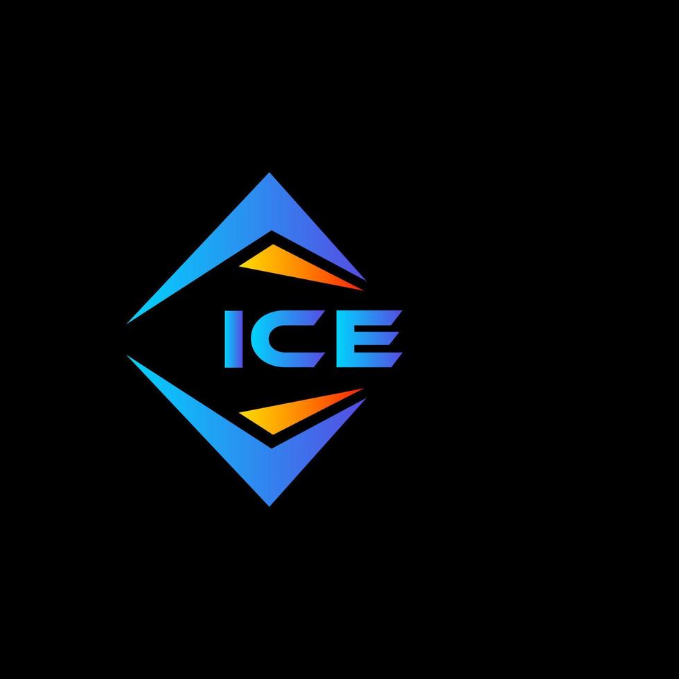 Eis abstraktes Technologie-Logo-Design auf weißem Hintergrund. Eis kreative Initialen schreiben Logo-Konzept. vektor