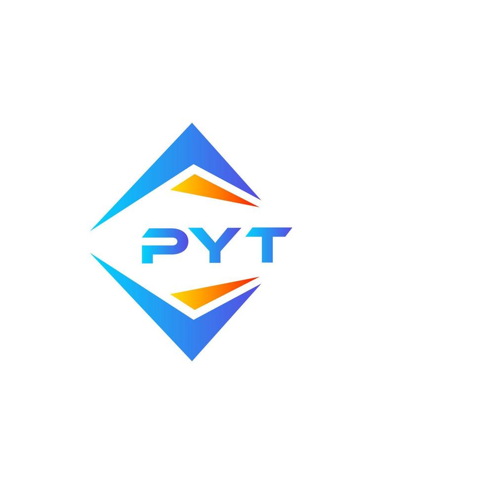 pyt abstraktes Technologie-Logo-Design auf weißem Hintergrund. pyt kreative Initialen schreiben Logo-Konzept. vektor