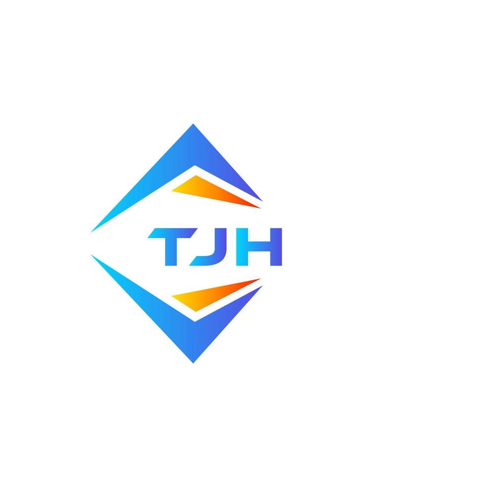 tjh abstraktes Technologie-Logo-Design auf weißem Hintergrund. tjh kreative Initialen schreiben Logo-Konzept. vektor