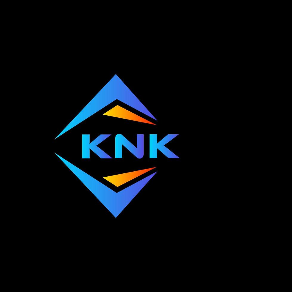 knk abstrakt teknologi logotyp design på svart bakgrund. knk kreativ initialer brev logotyp begrepp. vektor