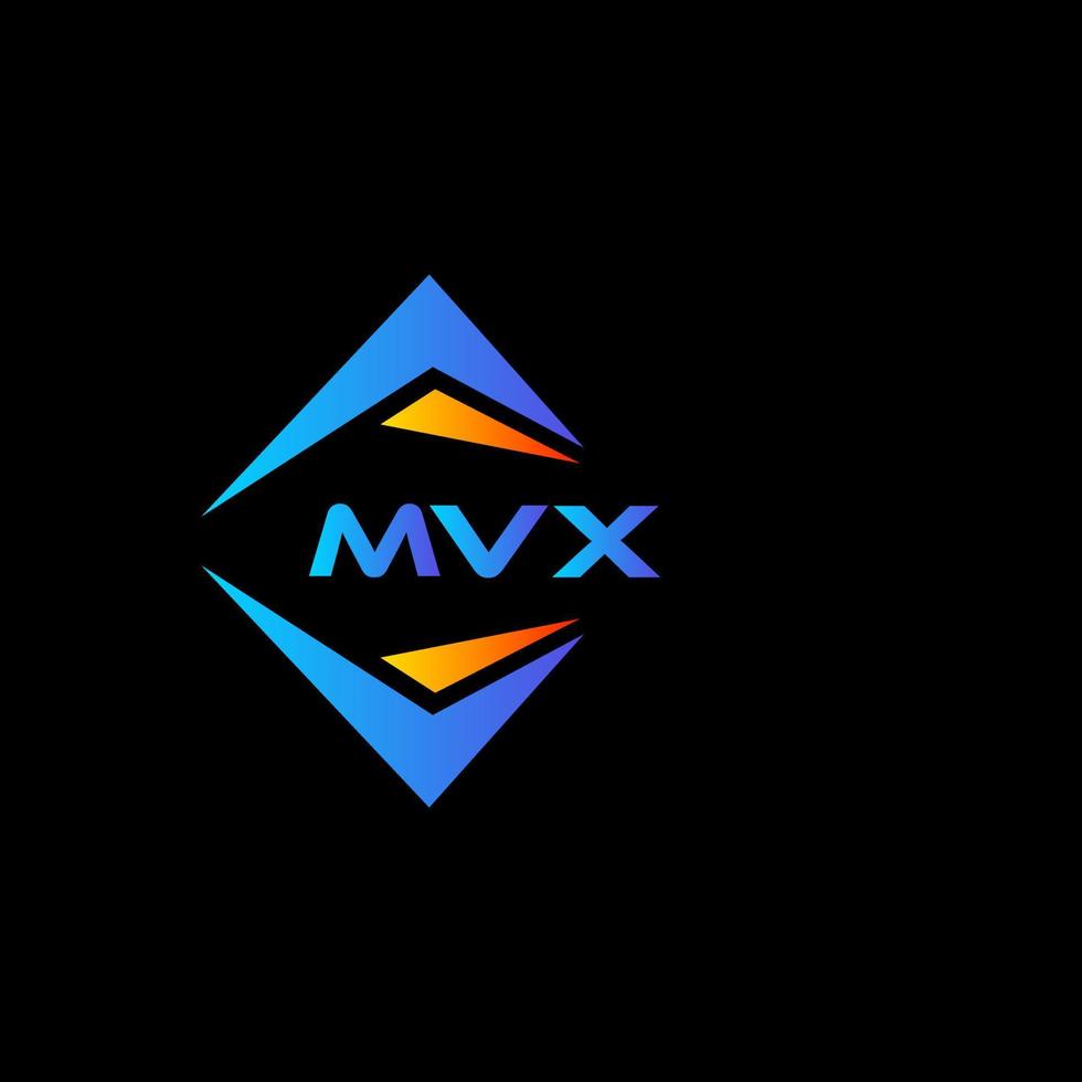 mvx abstrakt teknologi logotyp design på svart bakgrund. mvx kreativ initialer brev logotyp begrepp. vektor