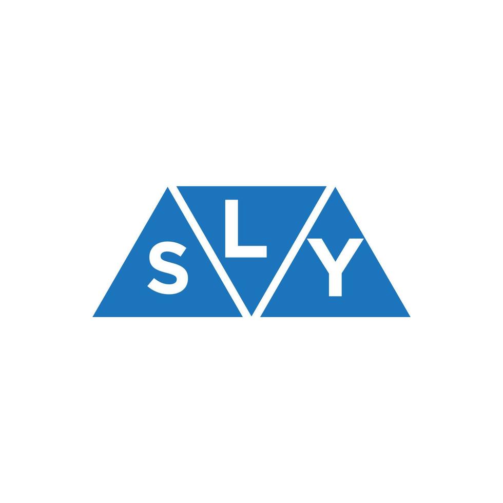 lsy abstraktes Anfangslogodesign auf weißem Hintergrund. lsy kreative Initialen schreiben Logo-Konzept. vektor