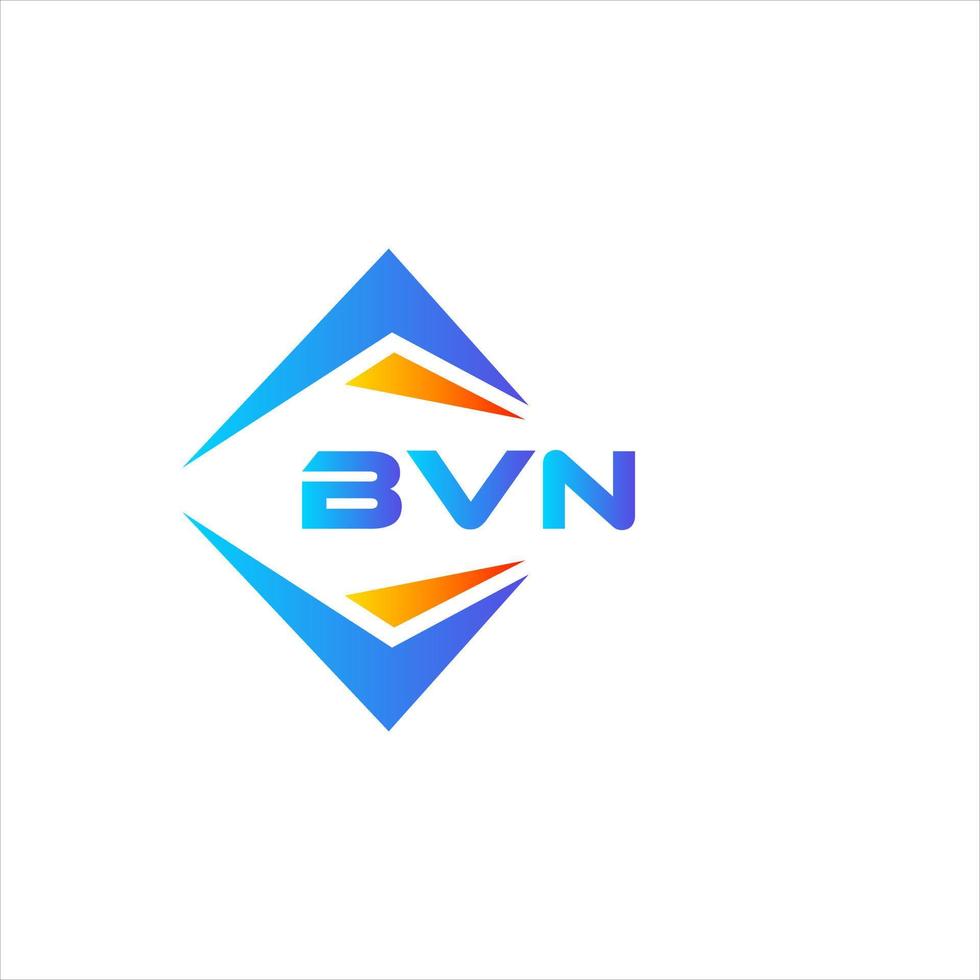 bvn abstraktes Technologie-Logo-Design auf weißem Hintergrund. bvn kreative Initialen schreiben Logo-Konzept. vektor