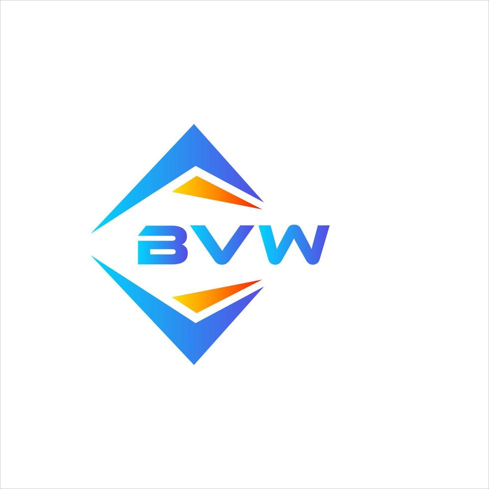 bvw abstrakt teknologi logotyp design på vit bakgrund. bvw kreativ initialer brev logotyp begrepp. vektor