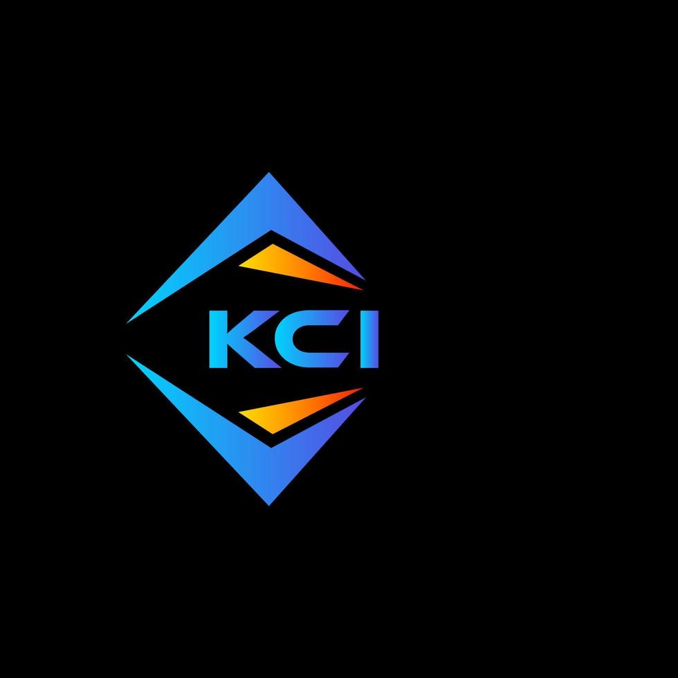 kci abstrakt teknologi logotyp design på svart bakgrund. kci kreativ initialer brev logotyp begrepp. vektor