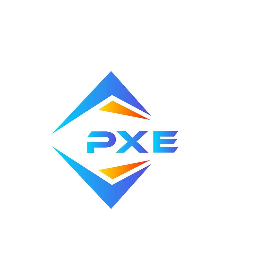 pxe abstraktes Technologie-Logo-Design auf weißem Hintergrund. px kreatives Initialen-Buchstaben-Logo-Konzept. vektor