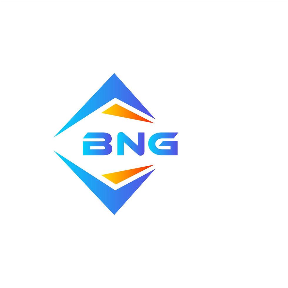 Bng abstraktes Technologie-Logo-Design auf weißem Hintergrund. bng kreatives Initialen-Buchstaben-Logo-Konzept. vektor
