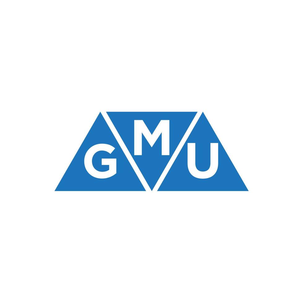 mgu abstrakt första logotyp design på vit bakgrund. mgu kreativ initialer brev logotyp begrepp. vektor