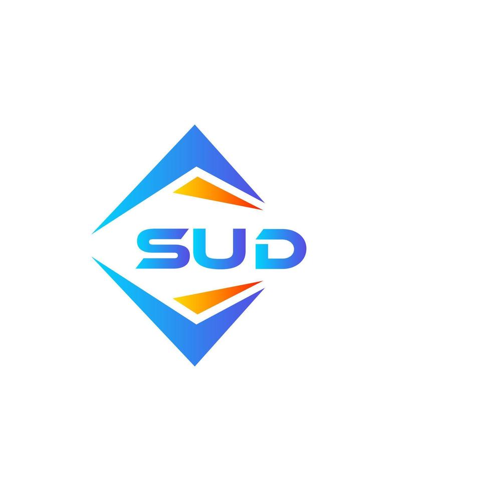 sud abstraktes Technologie-Logo-Design auf weißem Hintergrund. sud kreative Initialen schreiben Logo-Konzept. vektor