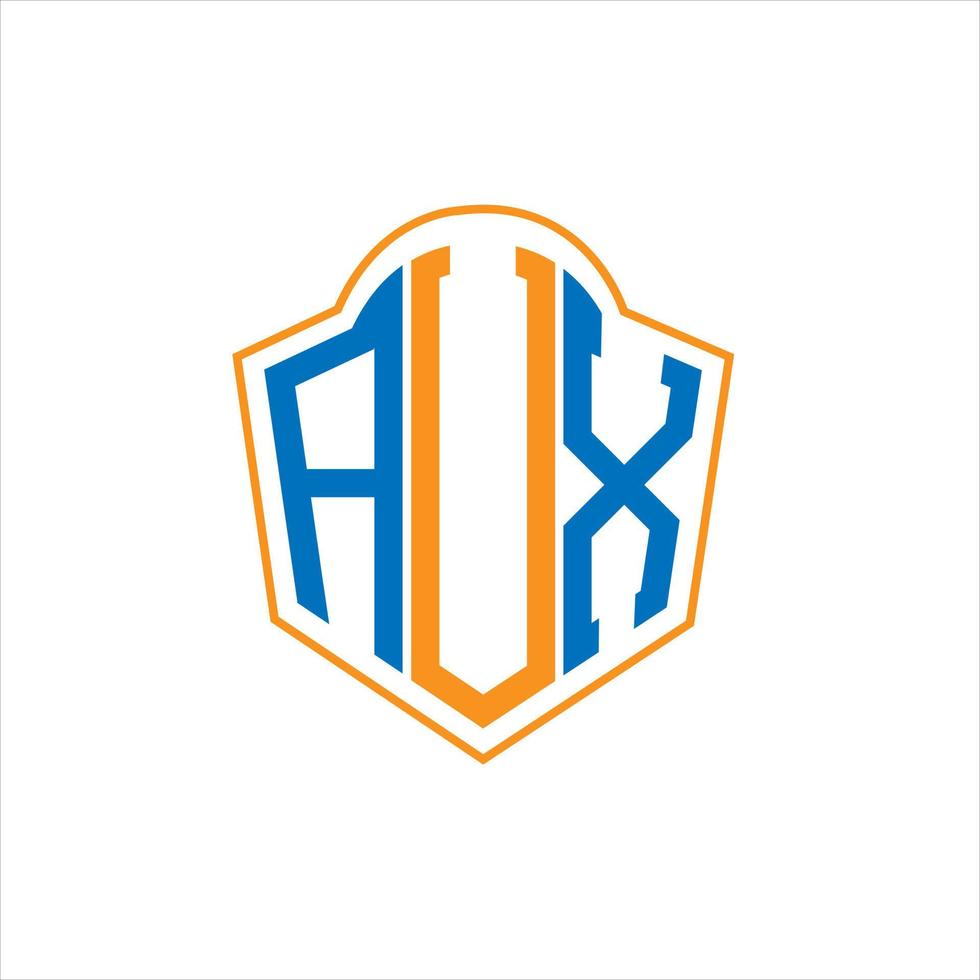 Avx abstraktes Monogramm-Schild-Logo-Design auf weißem Hintergrund. avx creative Initialen-Buchstaben-Logo. vektor