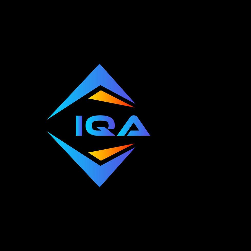 IQA abstraktes Technologie-Logo-Design auf weißem Hintergrund. iqa kreatives Initialen-Buchstaben-Logo-Konzept. vektor