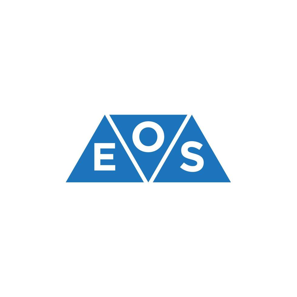 oes abstrakt första logotyp design på vit bakgrund. oes kreativ initialer brev logotyp begrepp. vektor