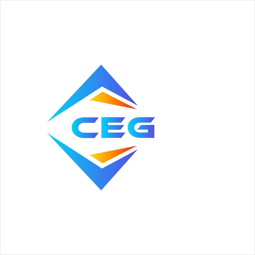 ceg abstraktes Technologie-Logo-Design auf weißem Hintergrund. ceg kreatives Initialen-Buchstaben-Logo-Konzept. vektor