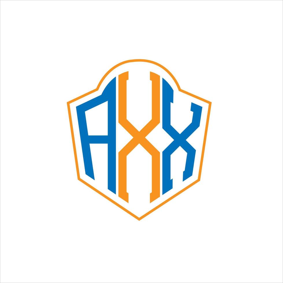 axx abstrakt monogram skydda logotyp design på vit bakgrund. axx kreativ initialer brev logotyp. vektor