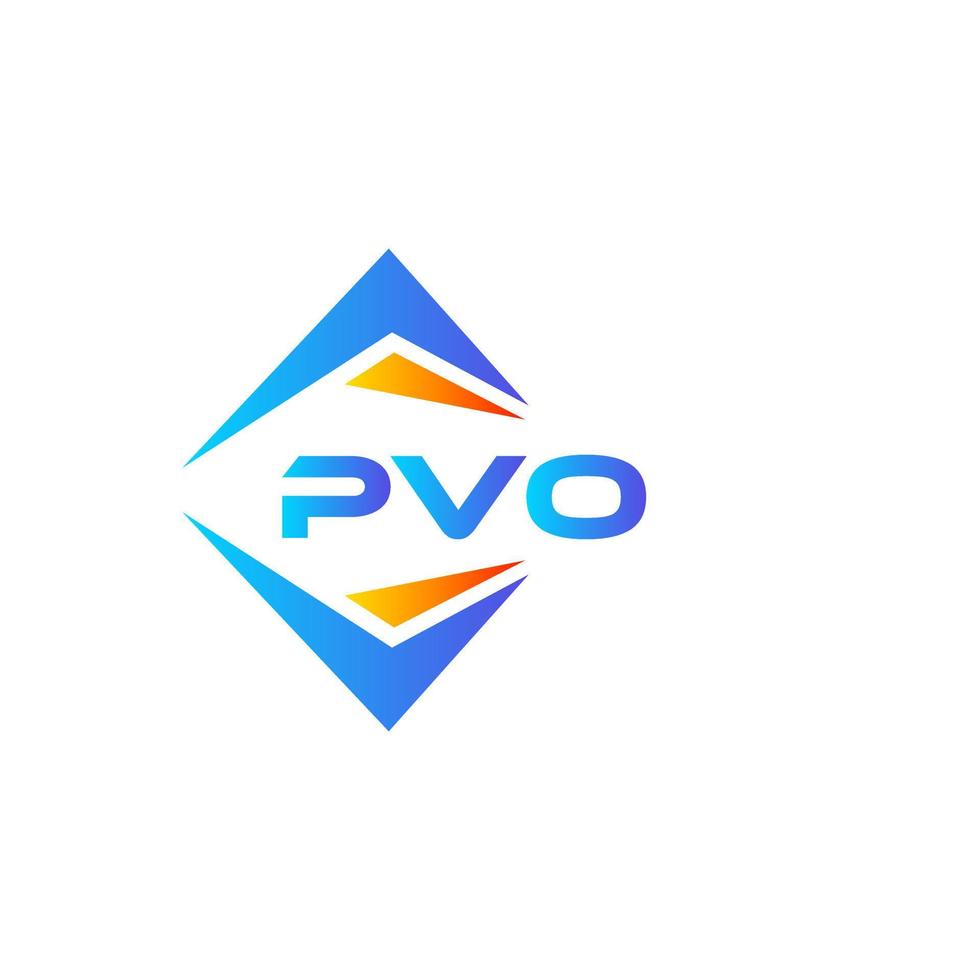 pvo abstrakt teknologi logotyp design på vit bakgrund. pvo kreativ initialer brev logotyp begrepp. vektor