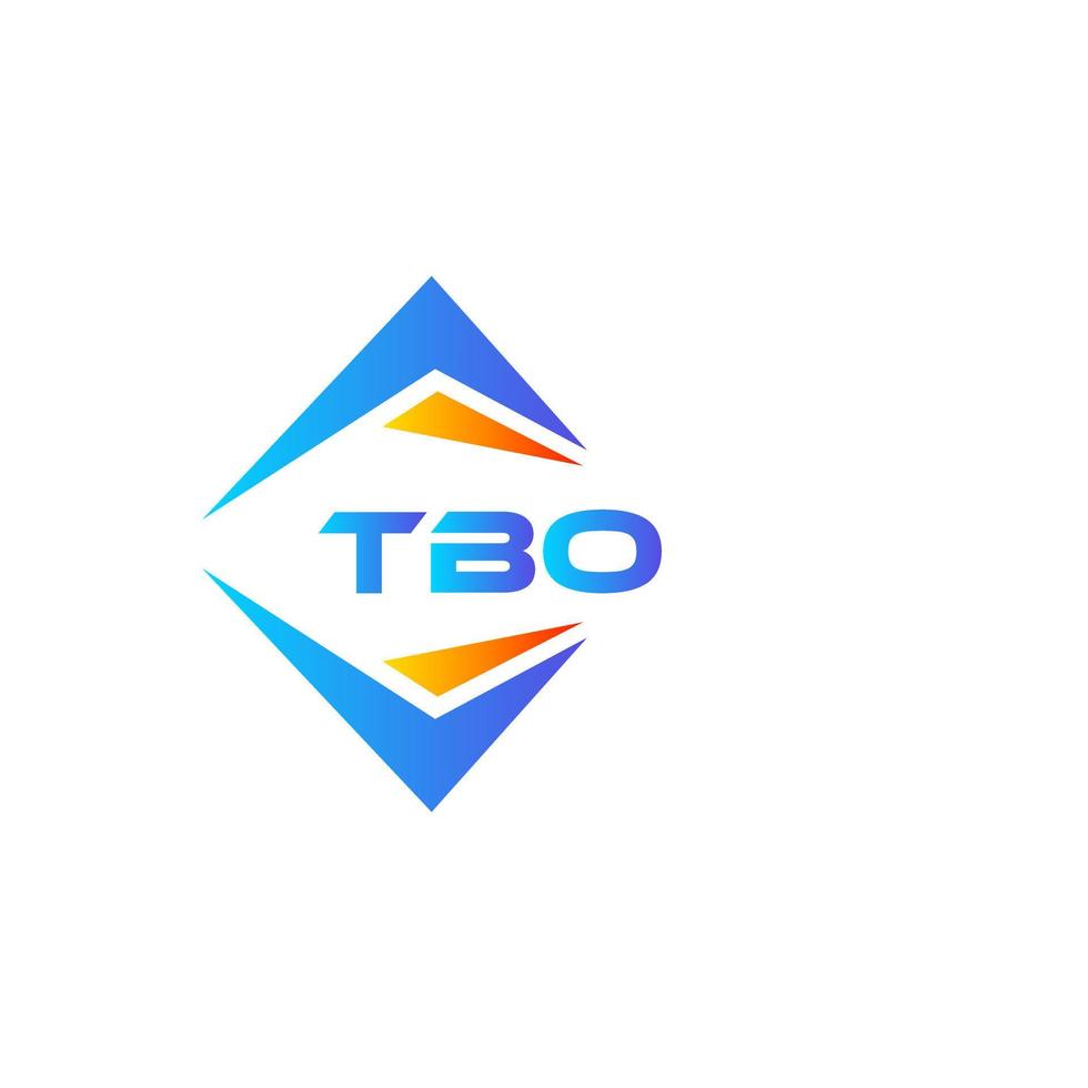 tbo abstrakt teknologi logotyp design på vit bakgrund. tbo kreativ initialer brev logotyp begrepp. vektor