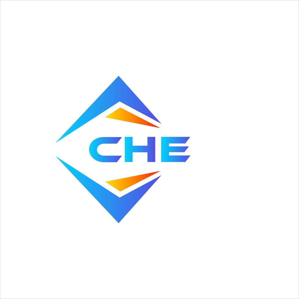 Che abstraktes Technologie-Logo-Design auf weißem Hintergrund. che kreative Initialen schreiben Logo-Konzept. vektor