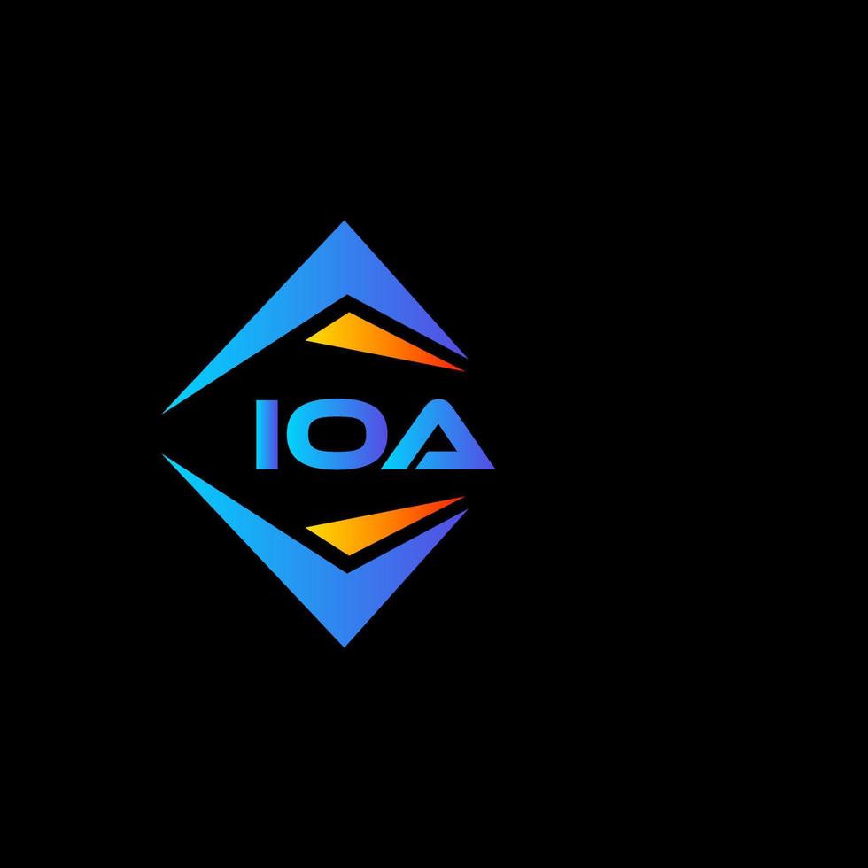 ioa abstrakt teknologi logotyp design på vit bakgrund. ioa kreativ initialer brev logotyp begrepp. vektor