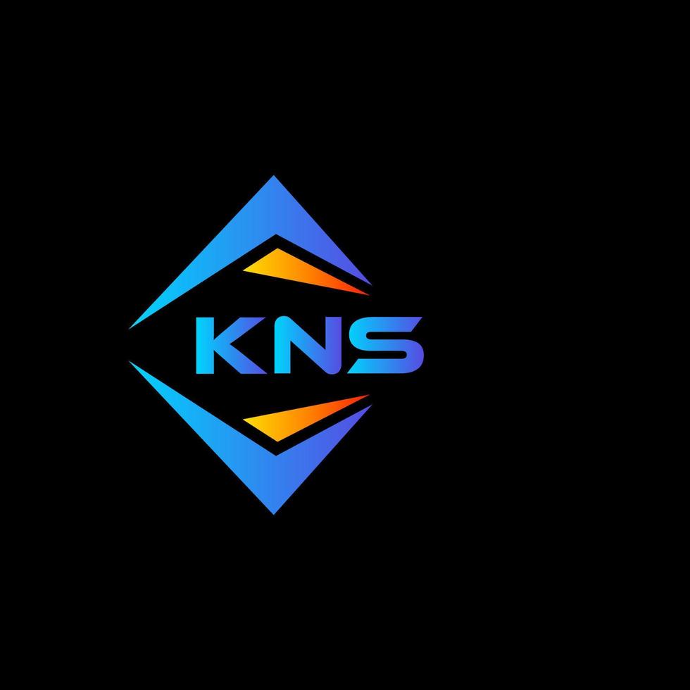 kns abstrakt teknologi logotyp design på svart bakgrund. kns kreativ initialer brev logotyp begrepp. vektor