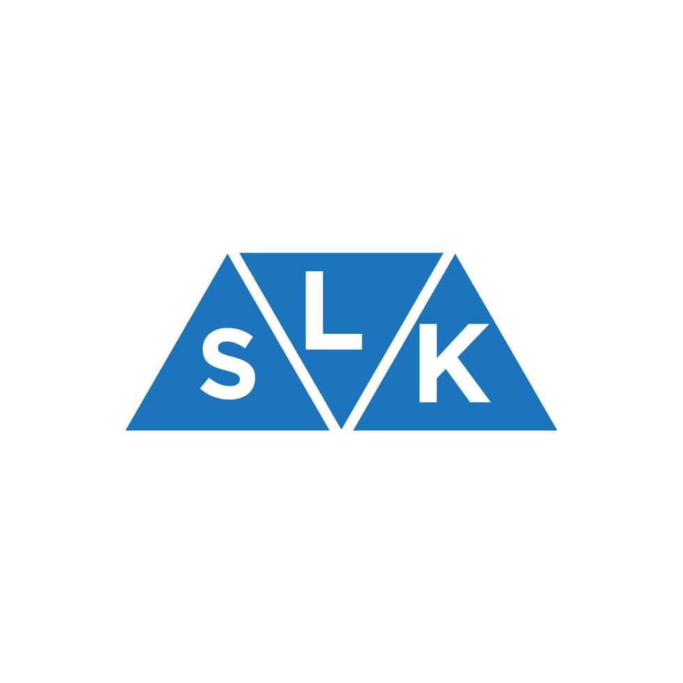 lsk abstrakt första logotyp design på vit bakgrund. lsk kreativ initialer brev logotyp begrepp. vektor